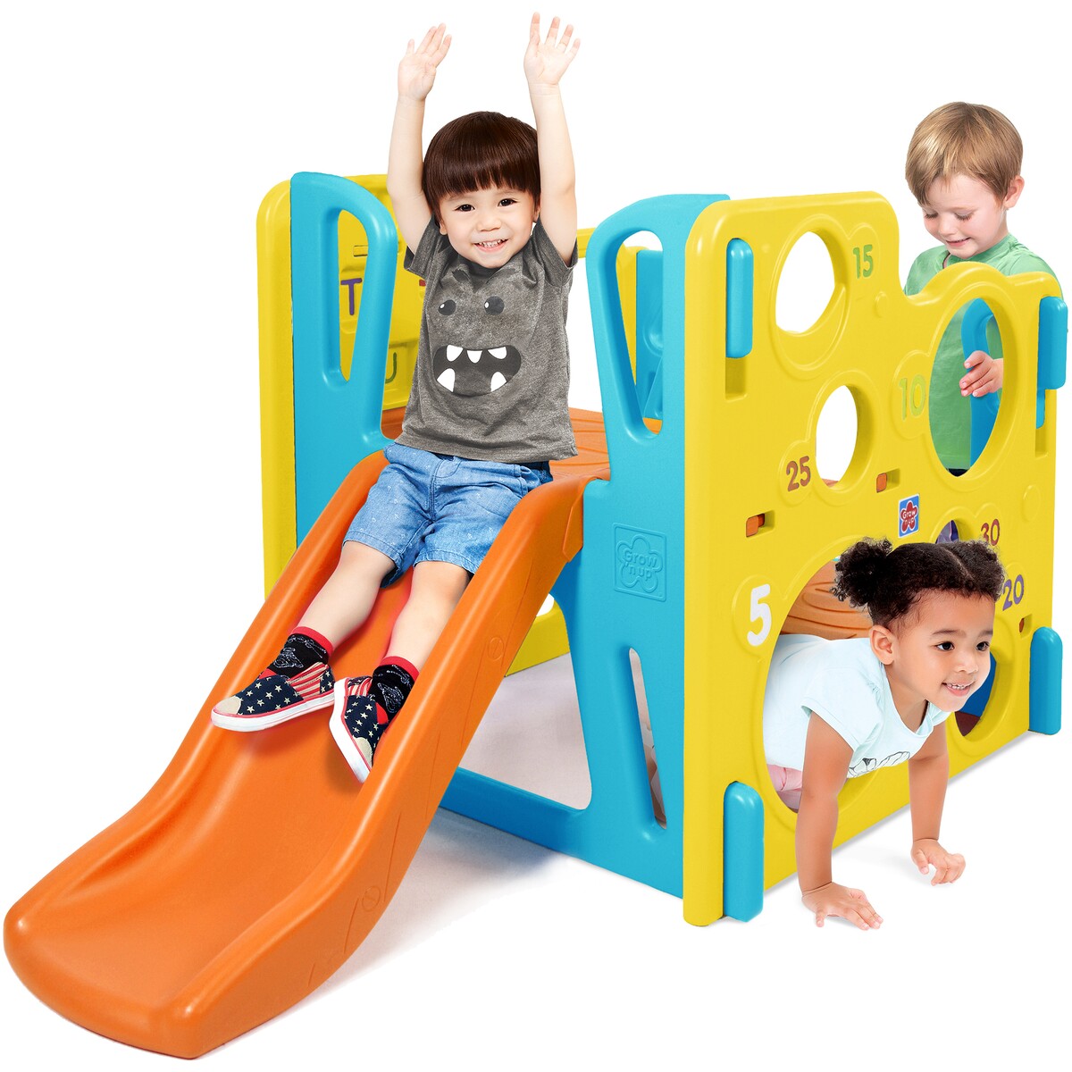 Grow n Up Climb n Explore Play Gym Slide Playground – Yellow 3