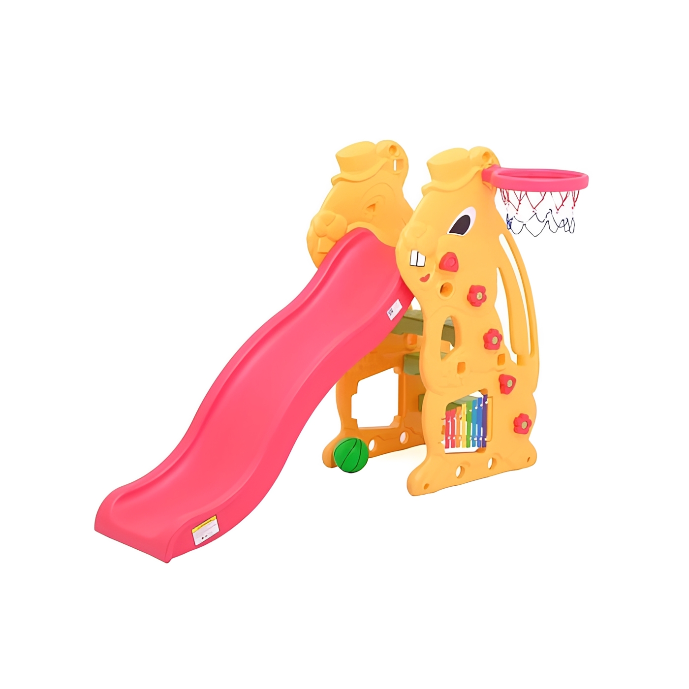 Labeille Bunny Slide and Basketball – Yellow