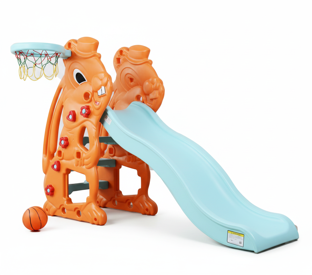 Labeille Bunny Slide and Basketball – Orange Tosca