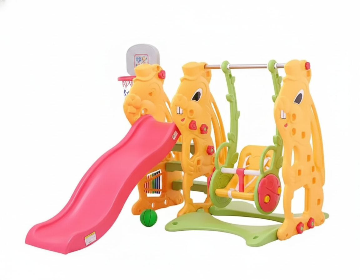 Labeille Bunny Slide Swing N Grow Activity – Yellow