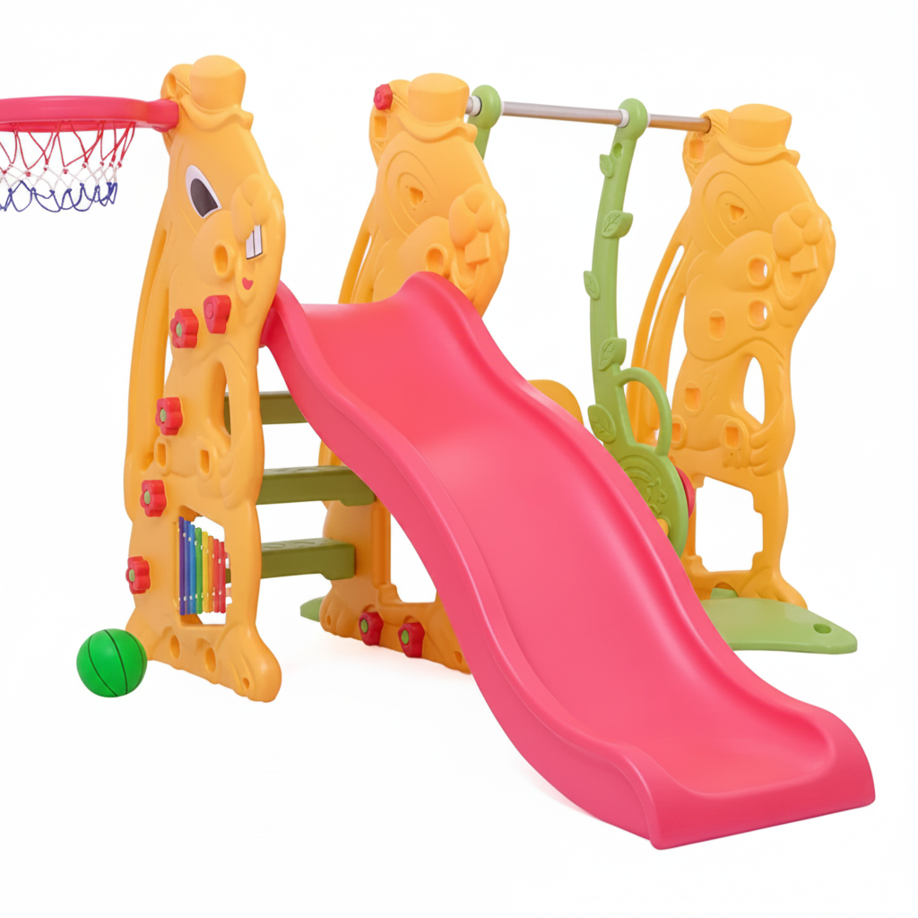 Labeille Bunny Slide Swing N Grow Activity – Yellow 2